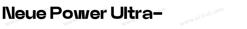 Neue Power Ultra字体转换